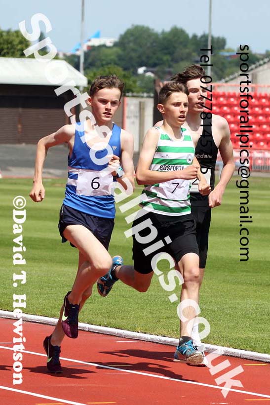 1500 metres, 2021 Northumberland, Durham and Cleveland Schools. Photo: David T. Hewitson/Sports for All Pics